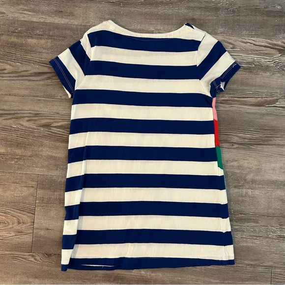 Mini Boden Blue and White Striped Seahorse Dress 6/7 - Picture 3 of 3